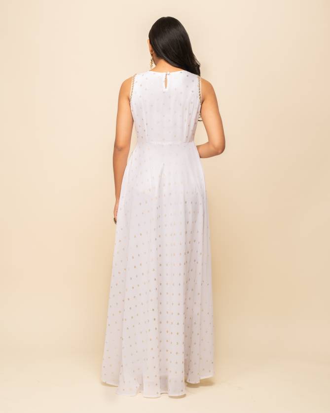 Fiorra SET0000 07 Designer Georgette Gown With Dupatta Wholesale Market In Delhi